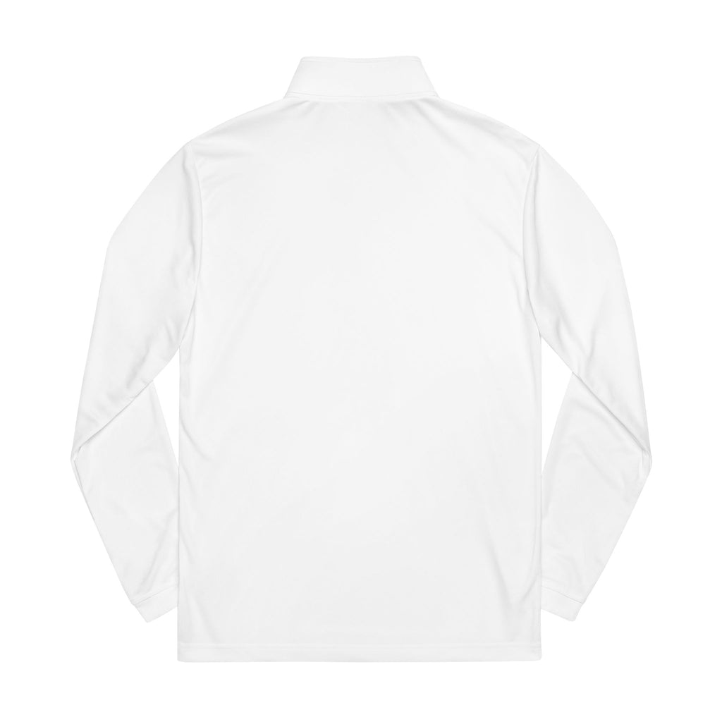 White Quarter-Zip Pullover