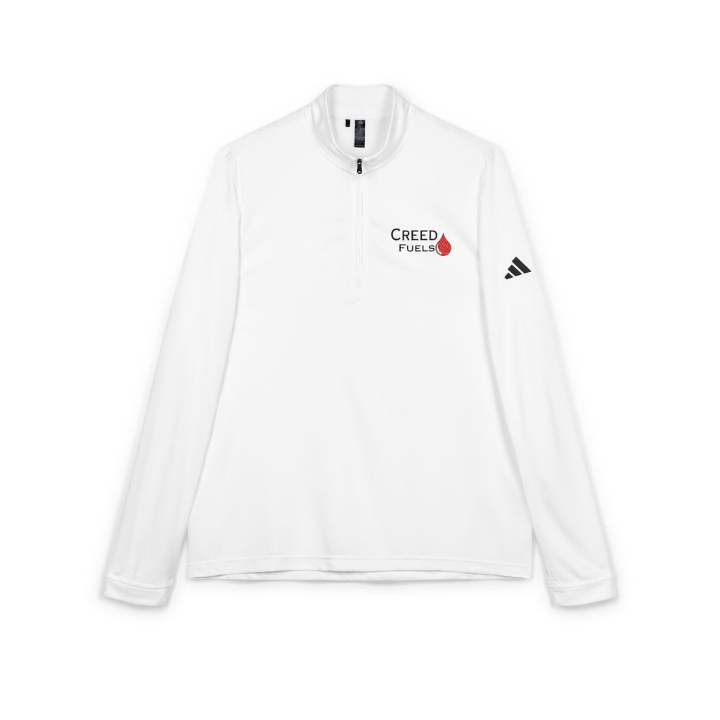White Quarter-Zip Pullover