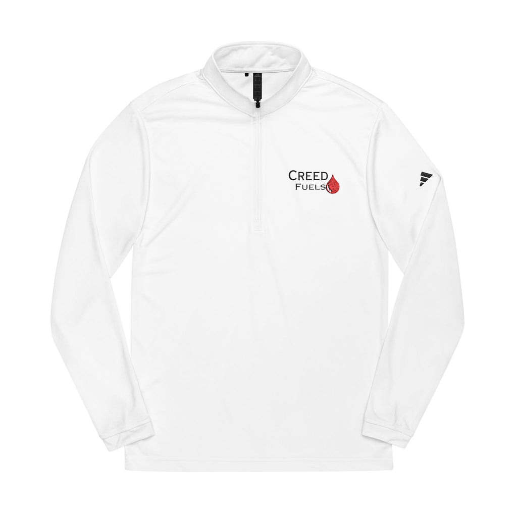 White Quarter-Zip Pullover