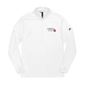 White Quarter-Zip Pullover