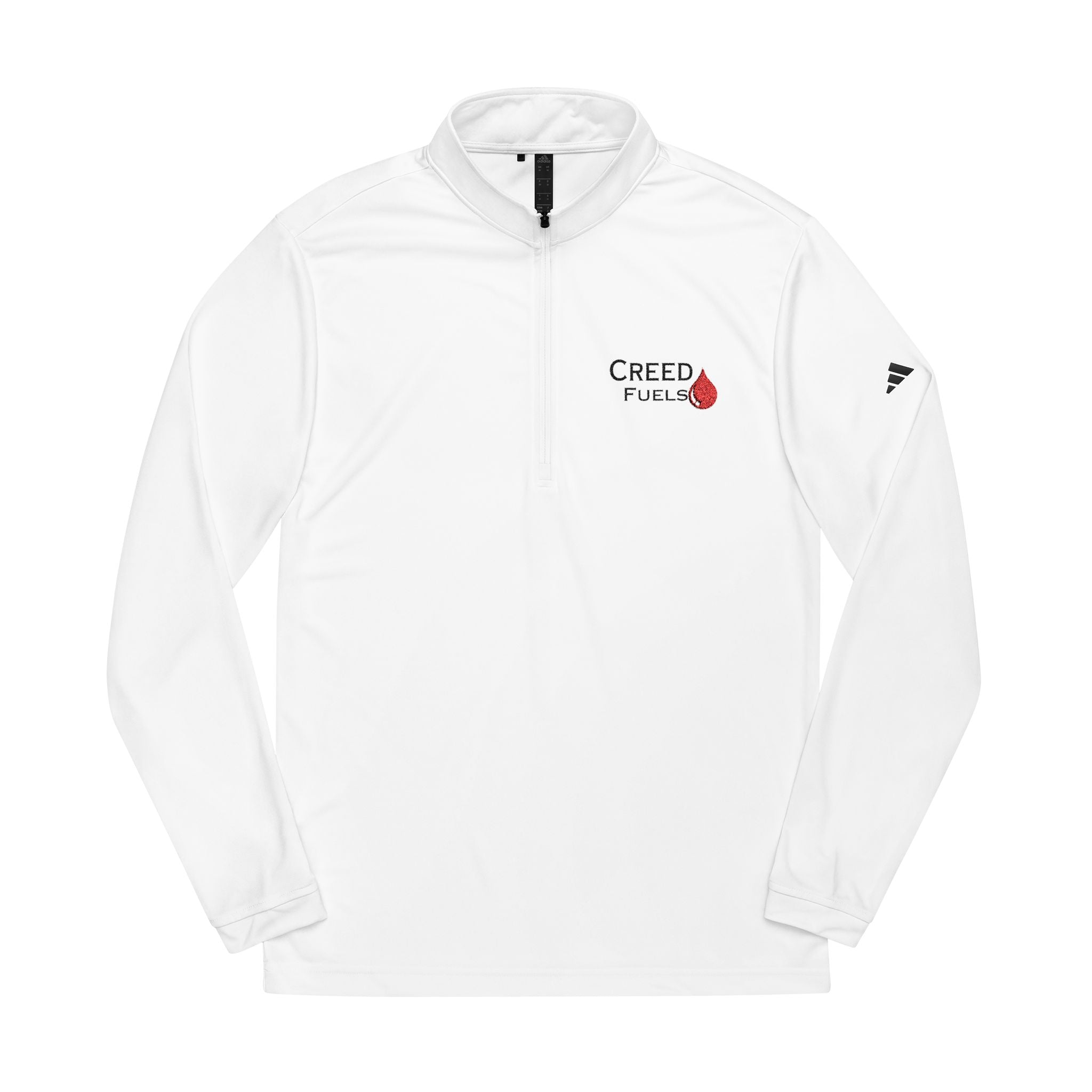 White Quarter-Zip Pullover
