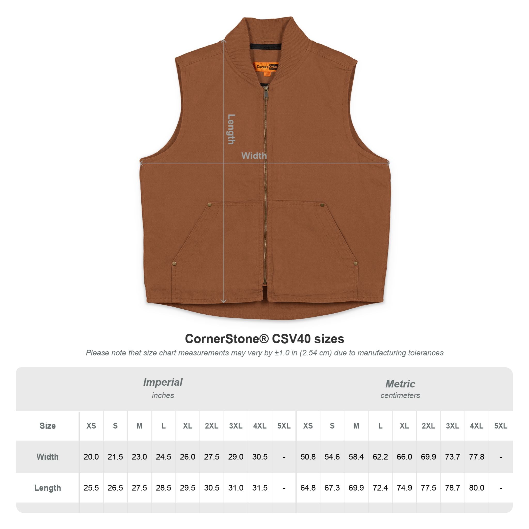 Duck Cloth Workwear Vest